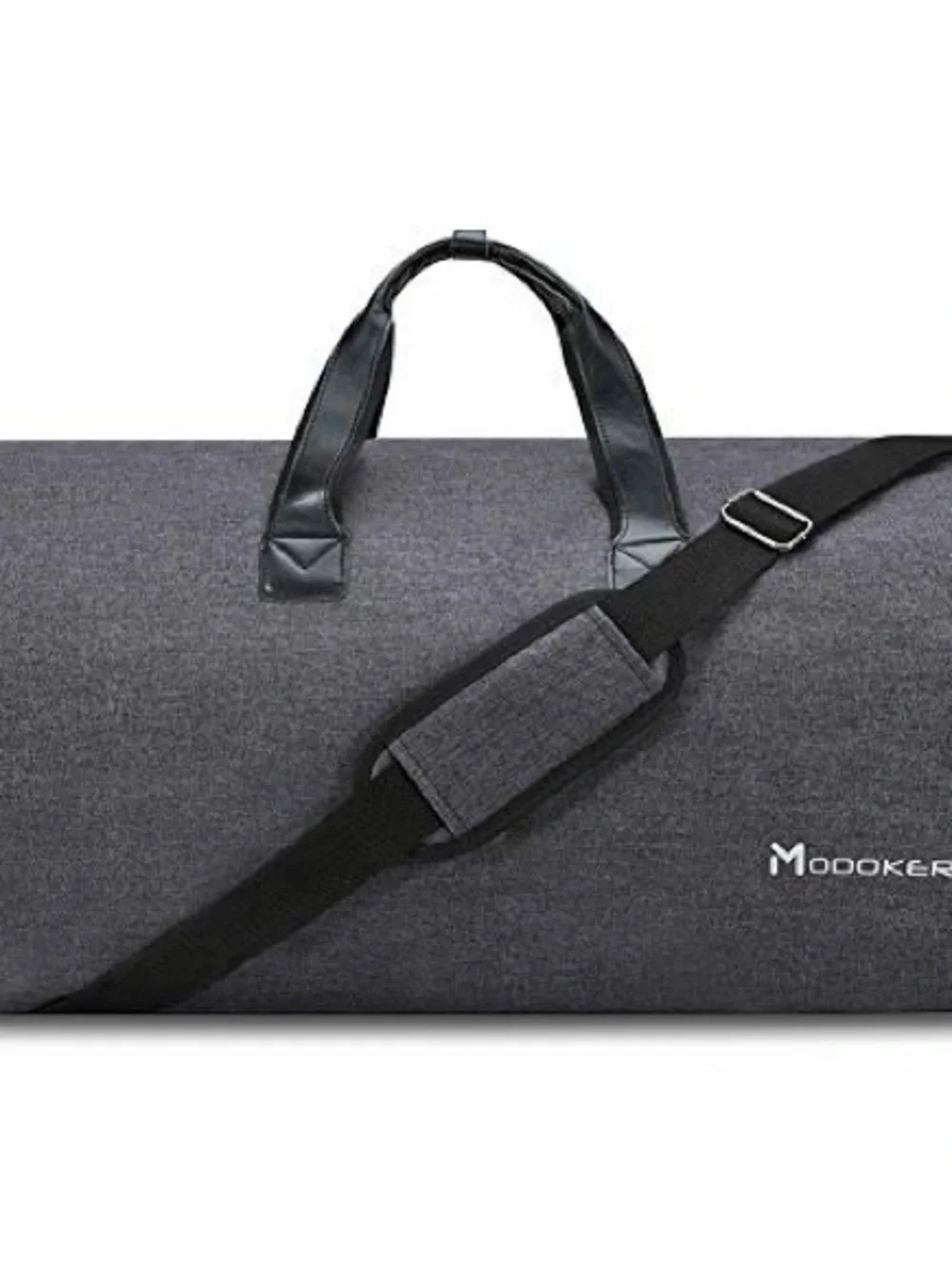 Gray Men’s Duffel Bag with Shoulder Strap